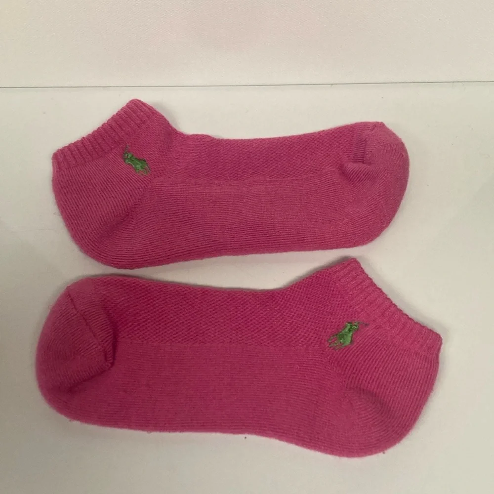 Hot Pink Polo Athletic Socks
